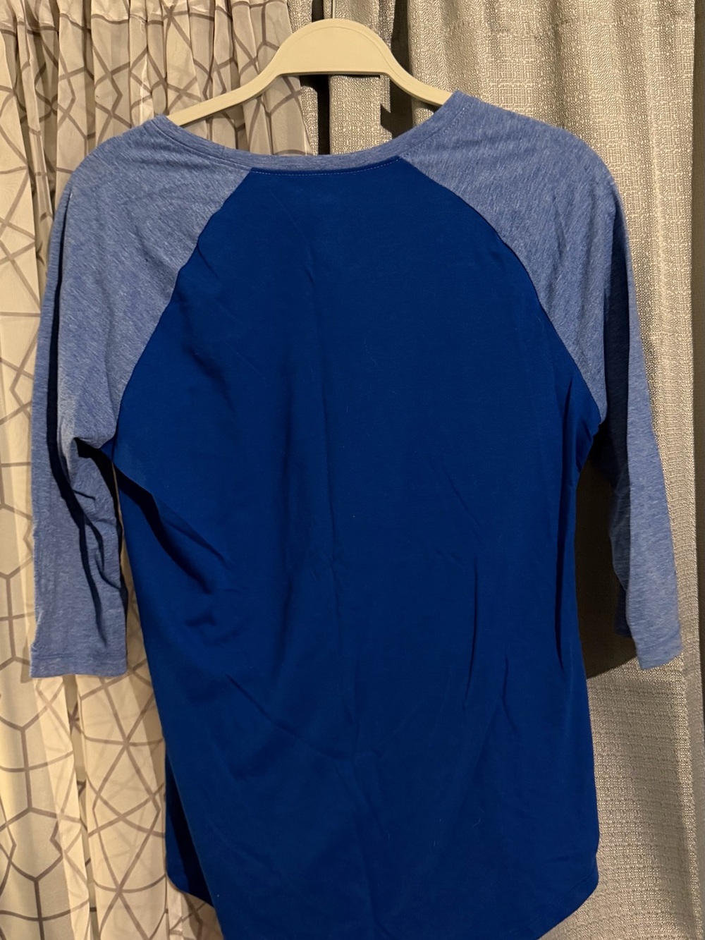 Perfect Is Boring Blue Raglan Top - Picture 2 of 3